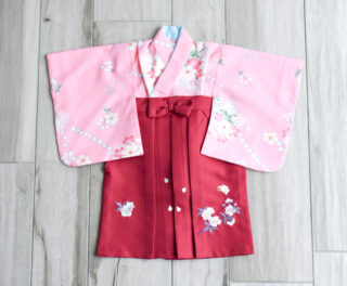 1歳着物4(ピンク袴)