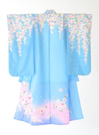 7歳着物B-2(枝垂桜)