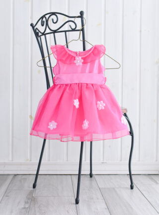 1歳ドレス7(ホットピンク）