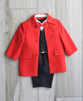 1歳タキシード4(アカ)