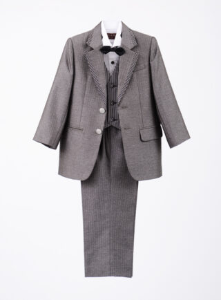 5歳タキシード3(グレーストライプ)