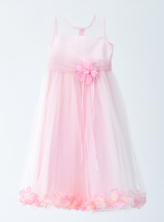 7歳ドレス9(ピンク花びら)