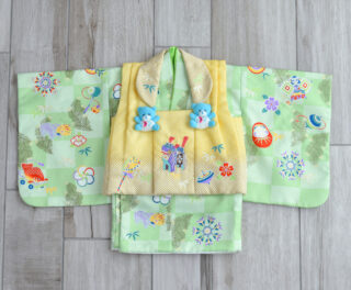 1歳着物5（キイロくまちゃん）