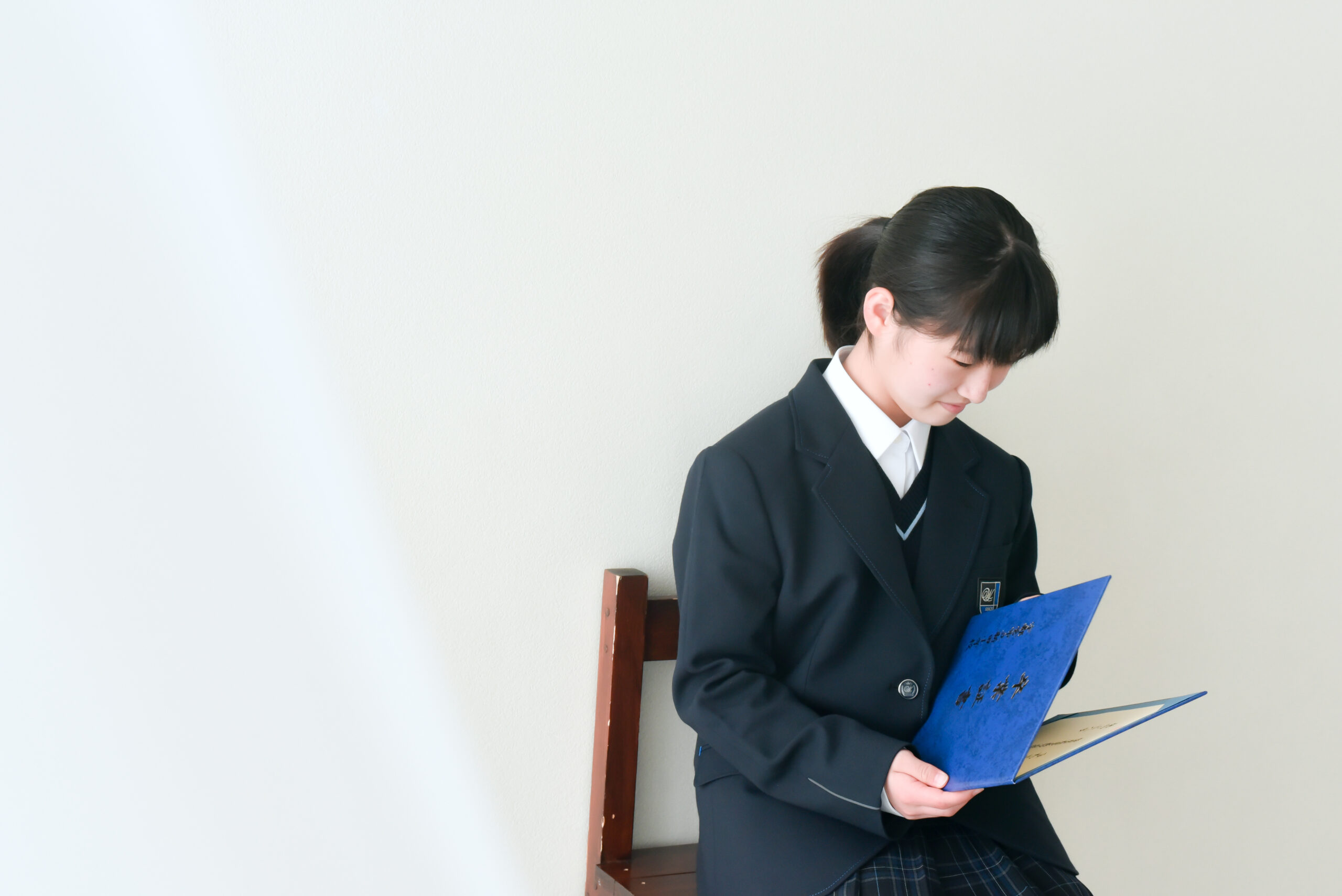 女子中学生フォトスタジオ撮影 プレシュスタジオ