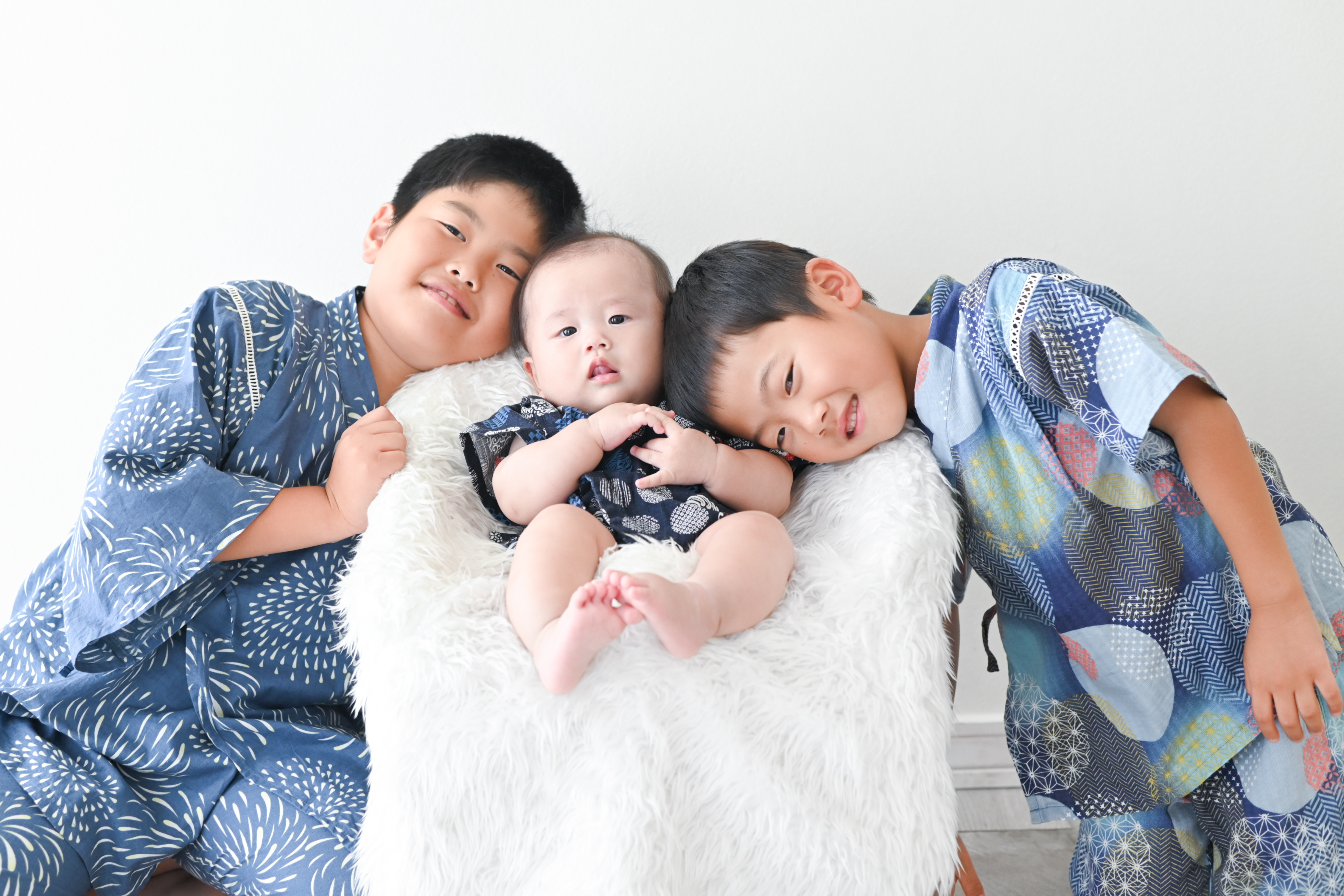 夏キッズに甚平3兄弟が遊びに来てくれました☆ - フォトジェニック