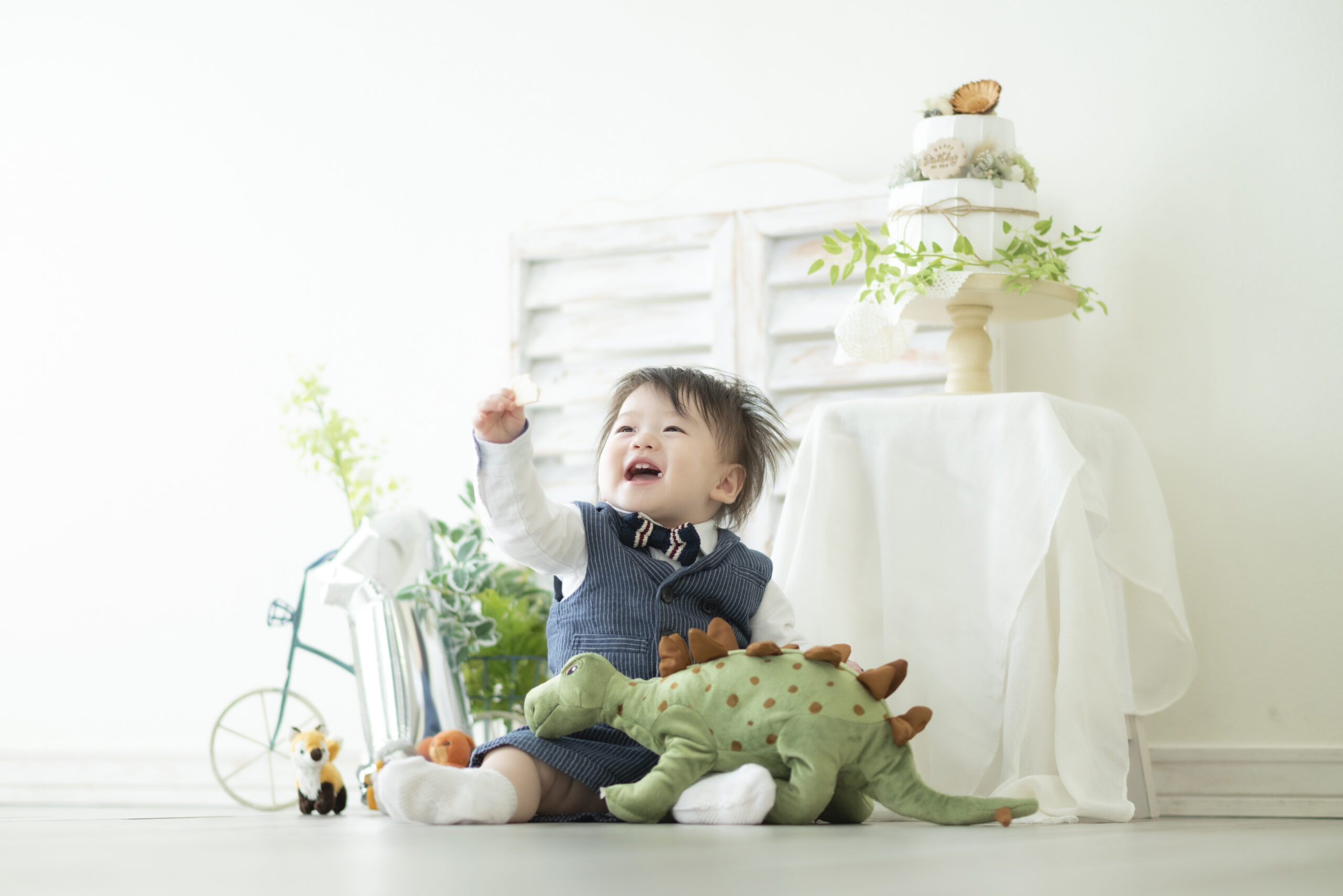 1歳男の子　お誕生日記念にフォトジェニックで撮影
かわいい